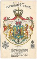 Stema Regatului Romaniei Intregite. Editura Librariei Socec &amp; Co. / The Royal Coat of Arms of Romania + &quot;1940 Szilágysomlyó visszatért&quot; So. Stpl (EK)