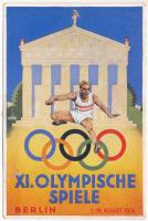 1936 Berlin XI Olympische Spiele / 1936. évi nyári olimpiai játékok / 1936 Summer Olympics + So. Stpl s: Schroffner (EK)