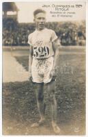 1924 Jeux Olympiques. Ritola, Recordman du monde des 10 kilometres / 1924 Summer Olympics in Paris. Vilho &quot;Ville&quot; Eino Ritola, Finnish long-distance runner, sport (He holds the record of winning most athletics medals in one Olympic games event)