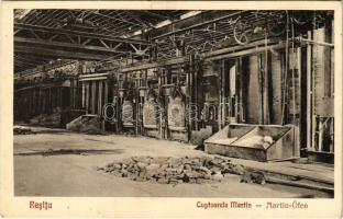 Resica, Resita; Cuptoarele Martin / Öfen / vasgyár, kohó. Schwarz Otto Nr. 19. 1928. / iron works, factory interior (fl)