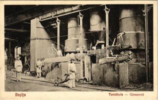 Resica, Resita; Turnatorie / Giesserei / vasgyár, öntöde. Schwarz Otto Nr. 2. 1928. / iron works, factory interior, foundry