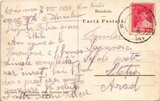 1930 Herkulesfürdő, Baile Hercilane; Hotel Severin and automobile / szálloda és autó. Viliam Krizsán...