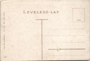 Erzsébetváros, Elisabethstadt, Dumbraveni; M. kir. honvéd laktanya, katonák. Draser Pál kiadása / Hu...