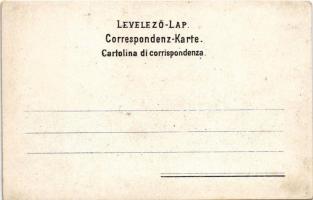 Fiume, Rijeka; Tersatto / Trsat church. Art Nouveau, floral, litho