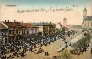 1914 Békéscsaba, Fő tér, piac