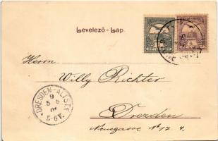 1901 Temesvár, Timisoara; Józsefvárosi pályaudvar, vasútállomás. Polatsek kiadása / Iosefin railway ...