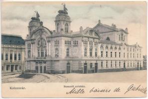 1906 Kolozsvár, Cluj; Nemzeti színház. Schuster Emil kiadása / theatre (EK)