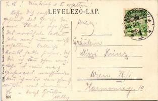1908 Marosvásárhely, Targu Mures; Széchenyi tér, Kossuth park, üzletek. Porjes S. Sándor kiadása / s...