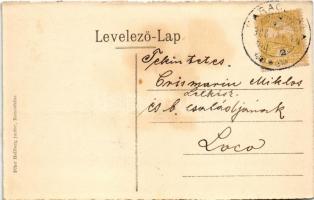 1908 Baracháza, Barateaz, Calugarus, Baraczháza (Temes); Községháza, görögkeleti román templom és is...