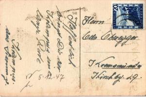 1947 Gruss vom Krampus with Saint Nicholas / Krampusz és Mikulás (EK)