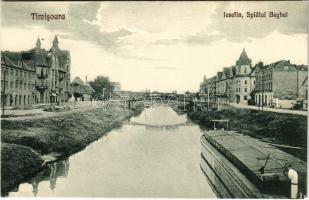 Temesvár, Timisoara; Iosefin, Splaiul Beghei / Józsefváros, Béga csatorna. Galambos 1925. Nr. 16. / riverside