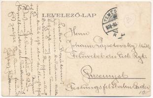 1906 Temesvár, Timisoara; Gyárváros, villamos, Kossuth tér, Korona bank, Deutsch Testvérek, Morgenst...