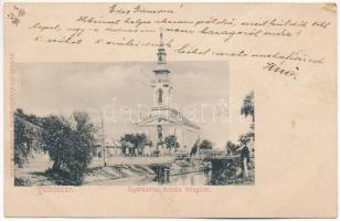 1901 Temesvár, Timisoara; Gyárváros, román templom. Polatsek-féle kiadása / Fabric, Romanian church (EK)