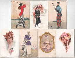 Közel 400 db nagyrészt régi képeslap közte sok üdvözlő, motívum, művész (pl. Usabal, Koehler, Patek ...