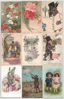 Régi motívum lapok közte Stengel, újév, karácsony, húsvét, kutya, macska, színészek, stb. kb 580 db....