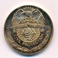 DN "Magyar Köztársaság / Magyar Polgári Védelem - A lakosság védelméért" aranyozott bronz ...