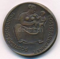 Finnország 1961. 75 éves a Postatakarékpénztár kétoldalas bronz emlékérem (32mm) T:AU Finland 1961. The Postal Savings Bank is 75 years old double-sided bronze commemorative medal (32mm) C:AU
