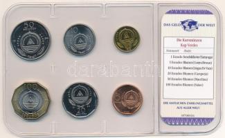 Zöld-foki Köztársaság 1994. 1E-100E (6xklf) "A világ pénzei" forgalmi összeállítás fóliato...