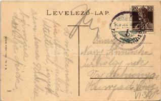 1919 Karánsebes, Caransebes; Fő utca, Csász. Kir. csapatkórház / Strada principala cu ospitalak de t...