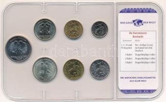 Oroszország 1998-2003. 1k-5R (7xklf) "A világ pénzei" forgalmi összeállítás fóliatokban, n...