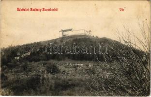 1909 Székelyzsombor, Zsombor, Jimbor; vár. Brassói Lapok kiadása / castle / Cetatea Jimborului (EK)