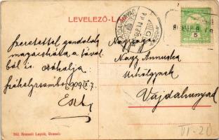 1909 Székelyzsombor, Zsombor, Jimbor; vár. Brassói Lapok kiadása / castle / Cetatea Jimborului (EK)