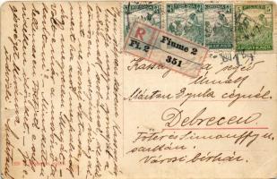 1917 Fiume, Rijeka; Molo Dante, SS "STEFÁNIA" egycsavaros tengeri személyszállító gőzhajó ...