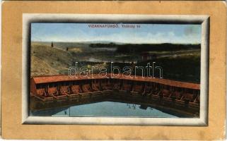 1917 Vízaknafürdő, Ocna Sibiului, Bad Salzburg; Thököly tó. Klug Marton kiadása / lake, spa (EK)