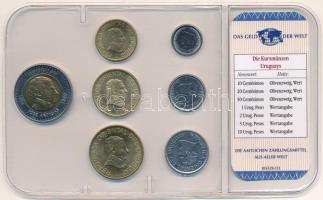 Uruguay 1994-2005. 10c-10P (7xklf) "A világ pénzei" forgalmi összeállítás fóliatokban, ném...
