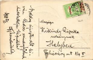 1915 Boldog új évet! Malacok - Dombornyomott litho / New Year greeting, pigs. Embossed litho (EK)