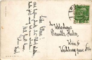 1913 A madonnai üteg harca 1866. július 19-én Lissán az olasz flotta ellen / Kampf der Batterie Mado...