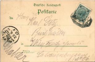 1901 Gruss aus 1873 23. April 1898. Zum 25. jährigen Regierungs-Jubiläum Sr. Maj. König Alberts v. S...