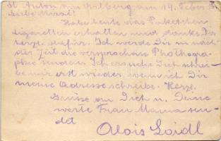 1916 Első világháborús tábori postai levelezőlap a Központi Hatalmak uralkodóival: V. Mehmed, II. Vi...