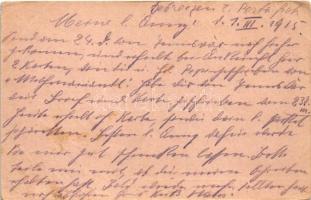 1915 Lieb Vaterland magst ruhig sein. Portofrei! Viribus Unitis Feldpostkarte (EB)