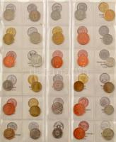 "A világ pénzei" 62 különböző ország 101db érméje osztott berakólapokon, országok szerint ...