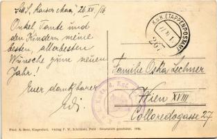 1916 K.u.K. Kriegsmarine Schnellfeuergeschütz Steuerbord. Phot. A. Beer, F.W. Schrinner Pola 1916. +...