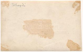 ~1915 Homonna, Homenau, Humenné; Fő tér az orosz betörés során megsérült épületek, Friedman Markus ü...