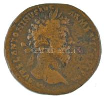 Római Birodalom / Róma / Marcus Aurelius 169-170. Sestertius bronz (25,20g) T:VF,F Roman Empire / Rome / Marcus Aurelius 169-170. Sestertius bronze "M AVREL ANTONINVS AVG ARMENIACVS P M / TR POT XX IMP III COS III - S-C" (25,20g) C:VF,F RIC III 923