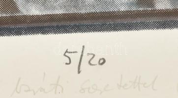 Károlyi Zsigmond (1952-): Négyzet, 1986. Szitanyomat, papír, jelzett, számozott (5/20), lap alján Ká...