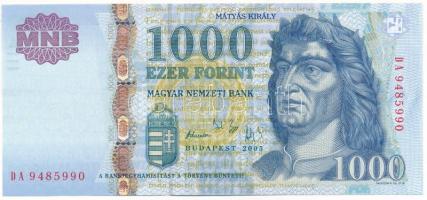 2005. 1000Ft "DA 9485990" T:XF Adamo F55F