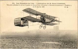 1908 Les Pionniers de lair. Laeroplane de M. Henri Farman / Farmans airplane