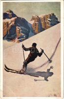 Téli sport, síelés / Winter sport, skiing. B.K.W.I. 519-2. s: Otto Barth (EK)