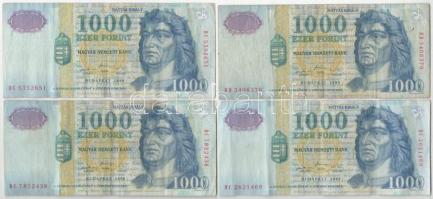 1999. 1000Ft (9x) "DA", "DC", "DD" T:F