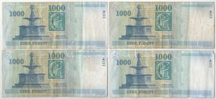 1999. 1000Ft (9x) "DA", "DC", "DD" T:F