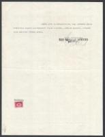 1934 Bp., Magyar Ruggyantaárugyár Részvénytársaság fejléces levélpapírja, rajta a gyár látképével