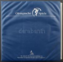 Olimpiai játékok 1996 filázott, szép előnyomott album kék gyűrűs Borek borítóban