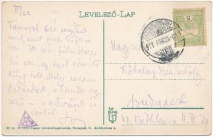 Sátoraljaújhely, Fő tér, Roth Bernát fia, Tóth József üzlete, pavilon. Vasúti Levelezőlapárúsítás 20...