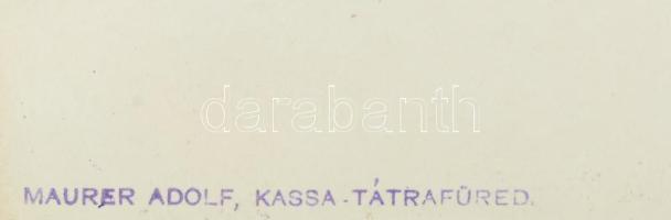 cca 1900 Magas Tátra tengerszem fotónyomat. Manner Adolf Kassa 17x12 cm