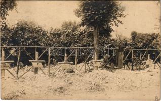 1918 Halott katonák sírjai / WWI K.u.K. military, graves of fallen soldiers. photo (EK)