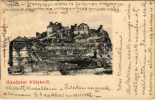 1902 Fülek, Filakovo; vár. Fénynyomat Divald műintézetéből / Filakovsky hrad / castle (fl)